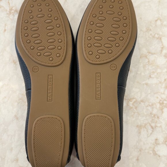 NWOB Talbots Everson Leather Chain Driving Loafers - Black (Size: 10) - Picture 3 of 3